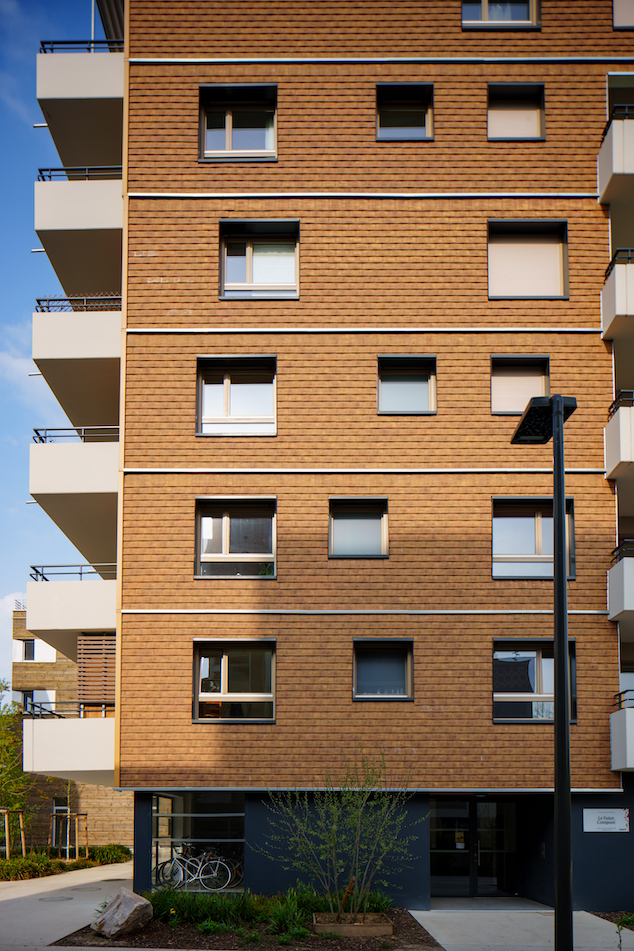 ZAC-Danube-Strasbourg-fenêtres-bois-VOB Bâtiment de la ZAC du Danube à Strasbourg, menuiseries bois VOB